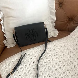 Tory Burch Embossed Leather Wallet Crossbody
